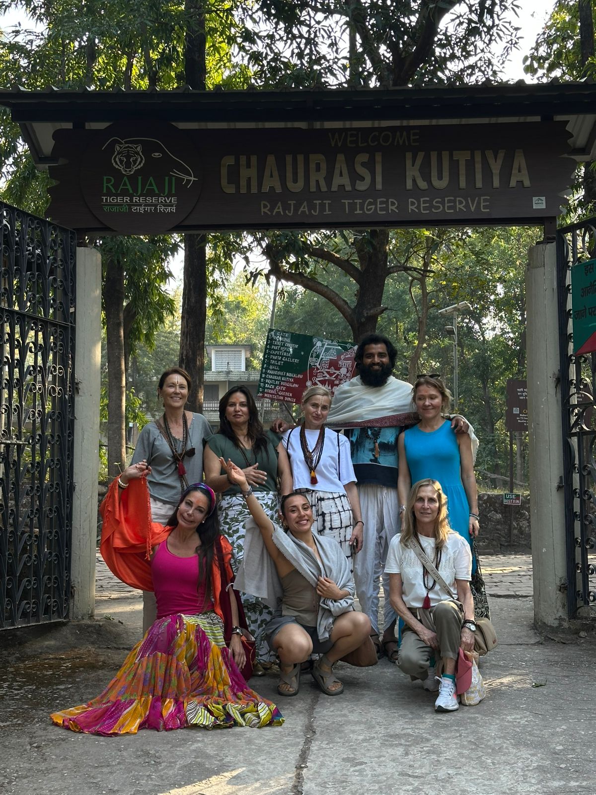 Visiting Beatles ashram